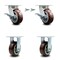 Service Caster 5 Inch Kingpinless Poly on Polyolefin Caster Brake and Swivel Lock 2 Rigid, 2PK SCC-KP30S520-PPUR-SLB-BSL-2-R-2 - alternate 1